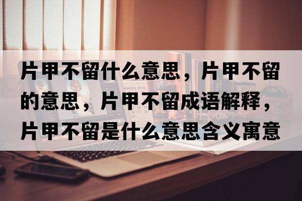 片甲不留什么意思，片甲不留的意思，片甲不留成語(yǔ)解釋?zhuān)撞涣羰鞘裁匆馑己x寓意