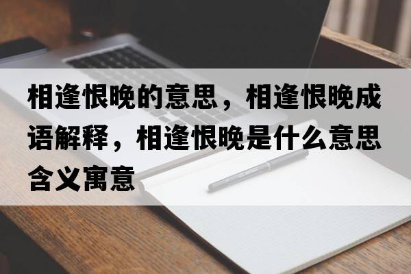 相逢恨晚的意思，相逢恨晚成語(yǔ)解釋?zhuān)喾旰尥硎鞘裁匆馑己x寓意