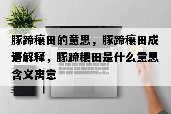 豚蹄穰田的意思，豚蹄穰田成語(yǔ)解釋?zhuān)嗵沭μ锸鞘裁匆馑己x寓意