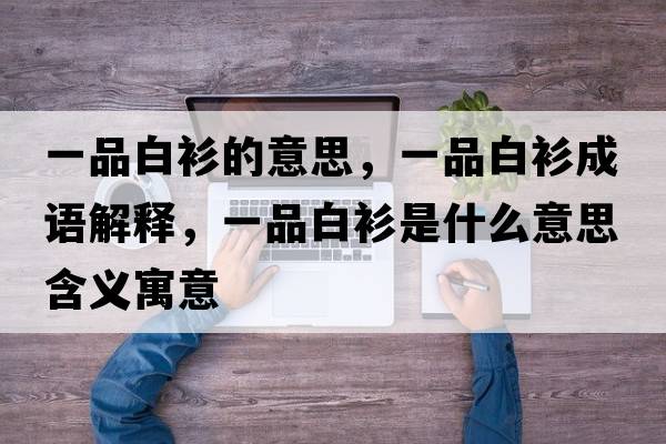 一品白衫的意思，一品白衫成語(yǔ)解釋?zhuān)黄钒咨朗鞘裁匆馑己x寓意