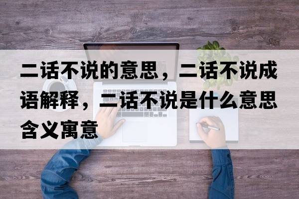 二話(huà)不說(shuō)的意思，二話(huà)不說(shuō)成語(yǔ)解釋?zhuān)?huà)不說(shuō)是什么意思含義寓意