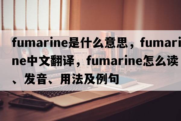 fumarine是什么意思，fumarine中文翻譯，fumarine怎么讀、發(fā)音、用法及例句