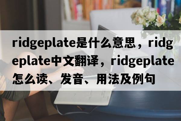 ridgeplate是什么意思，ridgeplate中文翻譯，ridgeplate怎么讀、發(fā)音、用法及例句