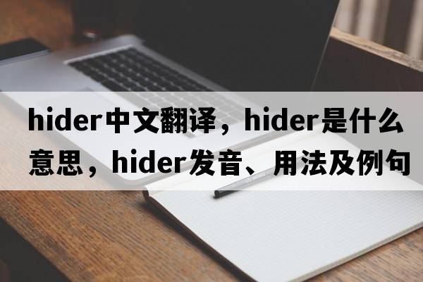 hider中文翻譯，hider是什么意思，hider發(fā)音、用法及例句
