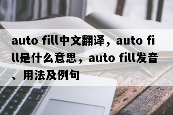 auto fill中文翻譯，auto fill是什么意思，auto fill發(fā)音、用法及例句