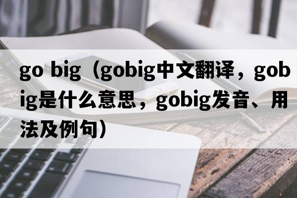 go big（gobig中文翻譯，gobig是什么意思，gobig發(fā)音、用法及例句）