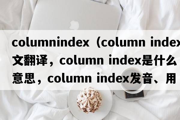 columnindex（column index中文翻譯，column index是什么意思，column index發(fā)音、用法及例句）