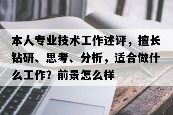 本人專(zhuān)業(yè)技術(shù)工作述評，擅長(cháng)鉆研、思考、分析，適合做什么工作？前景怎么樣