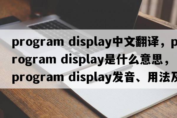 program display中文翻譯，program display是什么意思，program display發(fā)音、用法及例句